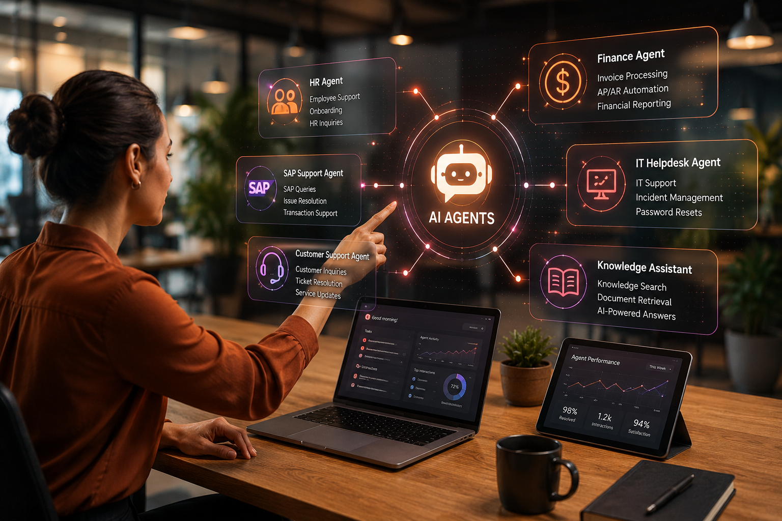 Enterprise AI agents visual